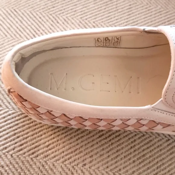 M. GEMI &quot;The Cerchio&quot; Italian leather slip-on sneakers NWOT