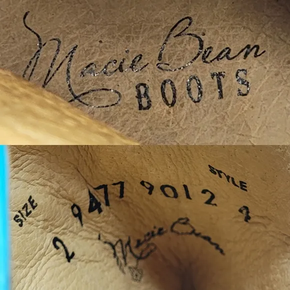 MACIE BEAN Girls' Honey Bunch Western Square Toe Boots In Tan 2.