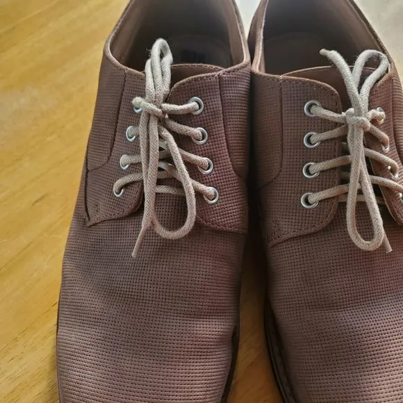 Madden Mens Casual Dress Shoes Brown Size 10 1/2 M Leather Sock Faux Suede