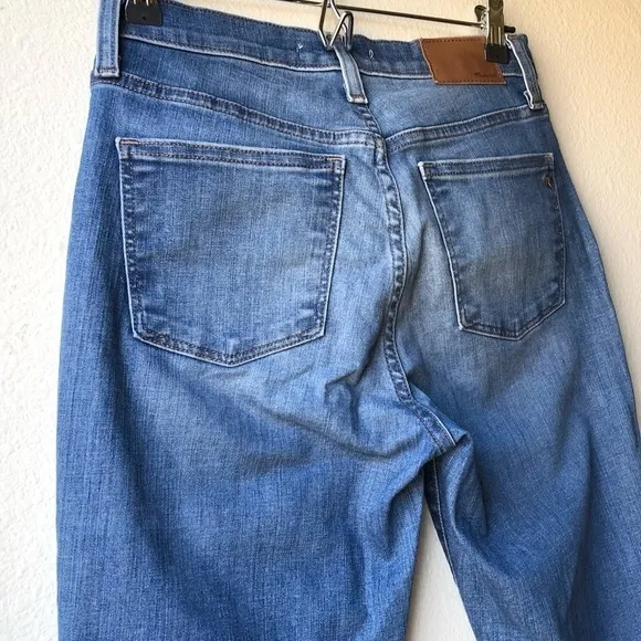 Madewell 9” high riser skinny skinny Button Fly crop jeans Sz 26