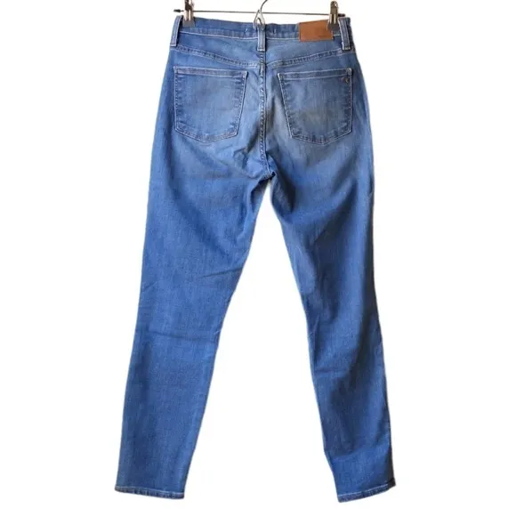Madewell 9” high riser skinny skinny Button Fly crop jeans Sz 26