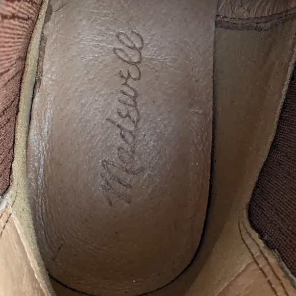 Madewell Brown Ankle Boots with Sleek Slip-On Design