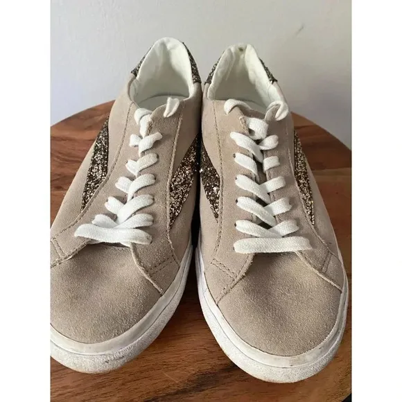 Madewell Shoes Women’s 8 Sidewalk Low Top Glitter Sneakers
