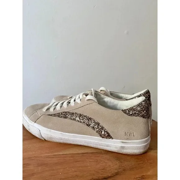 Madewell Shoes Women’s 8 Sidewalk Low Top Glitter Sneakers