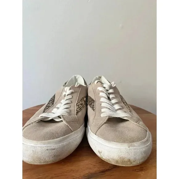 Madewell Shoes Women’s 8 Sidewalk Low Top Glitter Sneakers