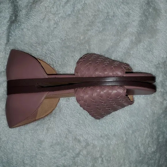 Madewell The Kinsley d'Orsay Flat in Woven Leather Size 7.5