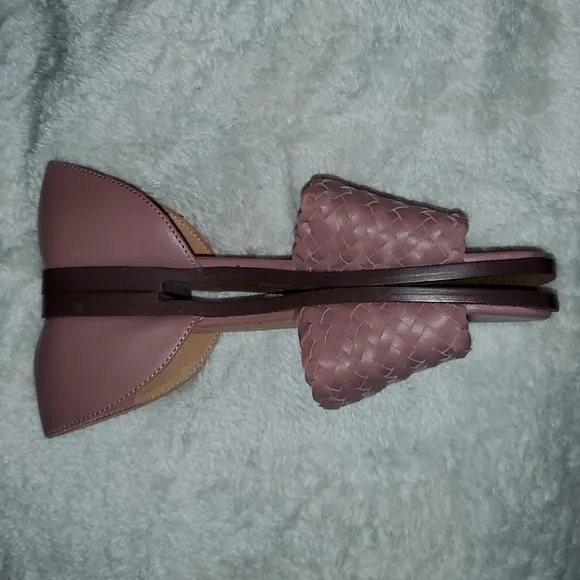 Madewell The Kinsley d'Orsay Flat in Woven Leather Size 7.5