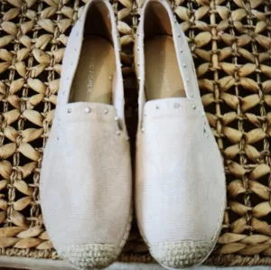 Marc Fisher Women's Pink Slip On Studded Espedrills NWOT