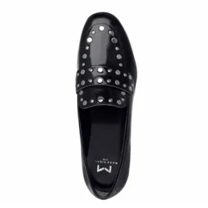 Marc Fisher Zimma Studded Loafer Flats |Marc Fisher Black Leather Flat Shoes 6.5