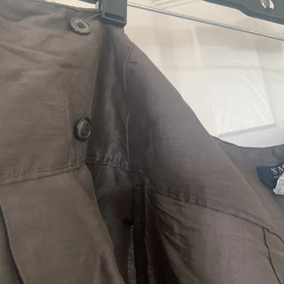 MaxMara skirt - brownish dark grey, size 8, fits large, 2 pockets