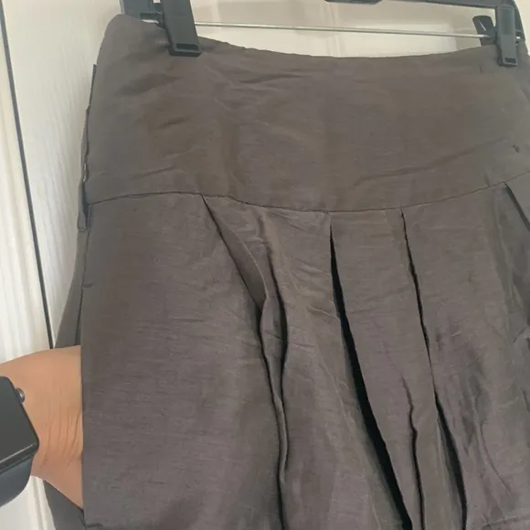 MaxMara skirt - brownish dark grey, size 8, fits large, 2 pockets