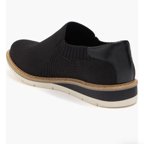 Me Too New Haze Slip-On Wedge Black Knit Shoe Women’s Size 9 NIB
