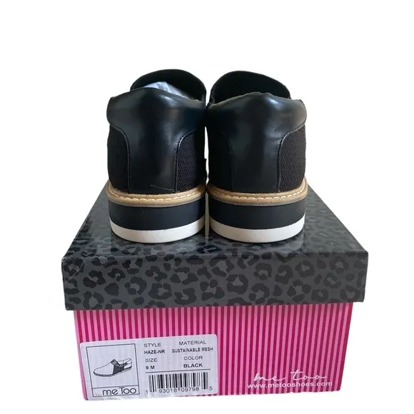Me Too New Haze Slip-On Wedge Black Knit Shoe Women’s Size 9 NIB