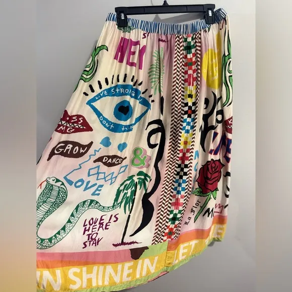Me369 Alexa Printed Skirt Womens Size M/L