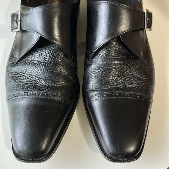 Median Phoenix Handmade Monk-strap Loafer Deer Skin Calf Skin  19132  Size 11M