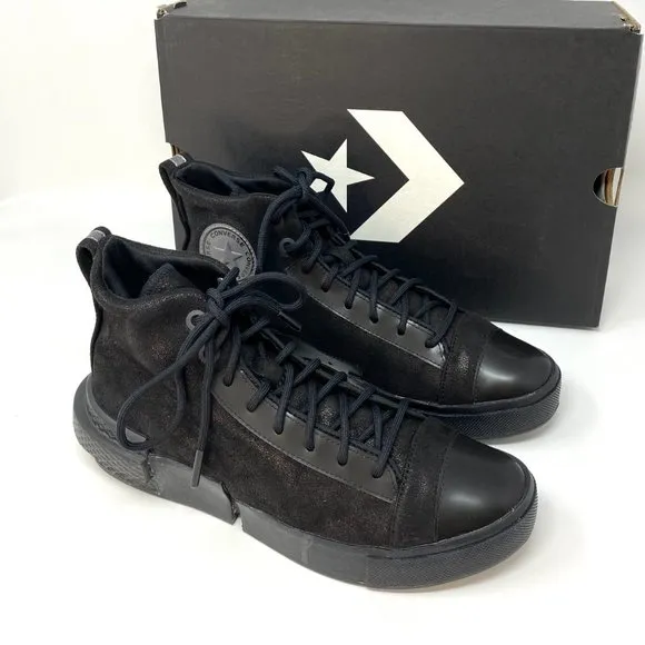 💖MEGA SALE💖Converse 169459C ALL STAR DISRUPT CX High Suede Canvas Black Women