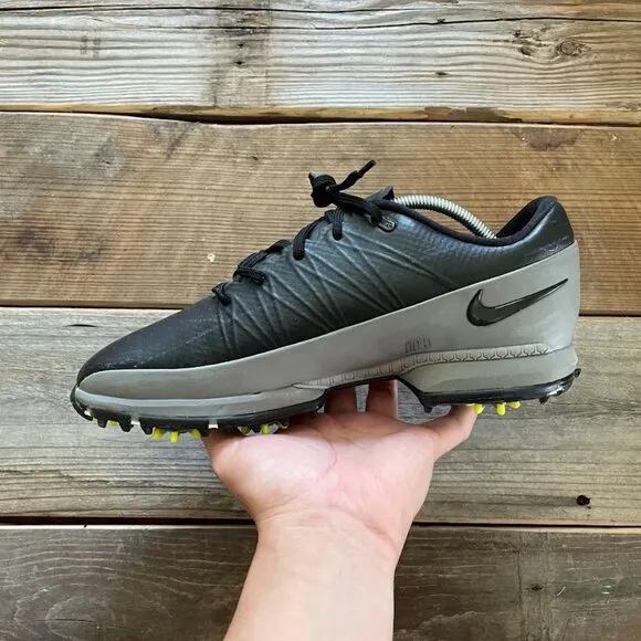 Men Nike Air Zoom Attack Black Volt Green Golf Shoes