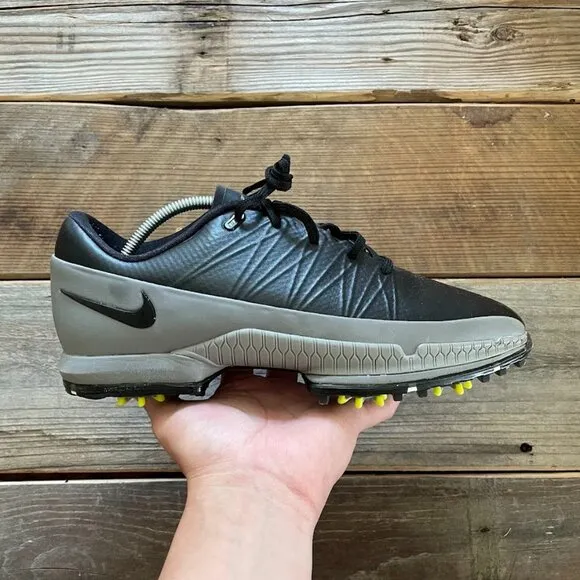 Men Nike Air Zoom Attack Black Volt Green Golf Shoes