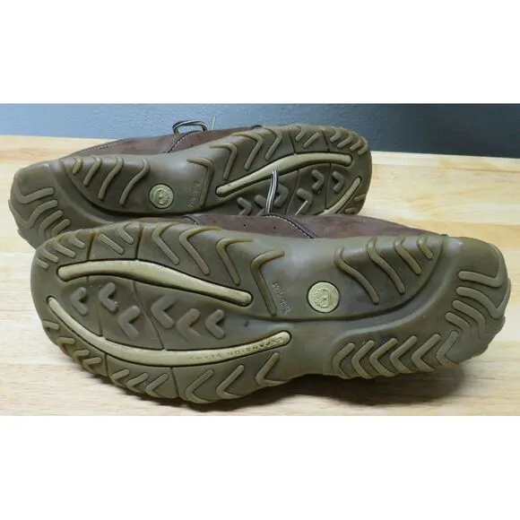 Men Timberland Low Cut Leather Shoes Size 12 M Oxford Brown Hiking Lace Up 55016