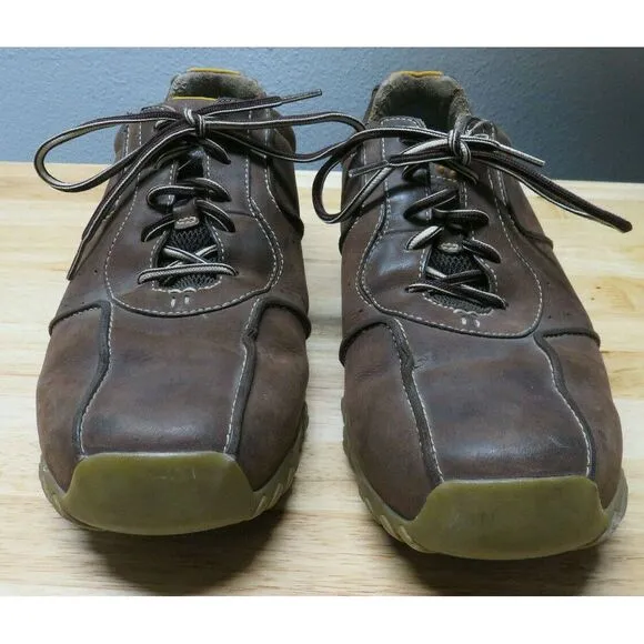 Men Timberland Low Cut Leather Shoes Size 12 M Oxford Brown Hiking Lace Up 55016