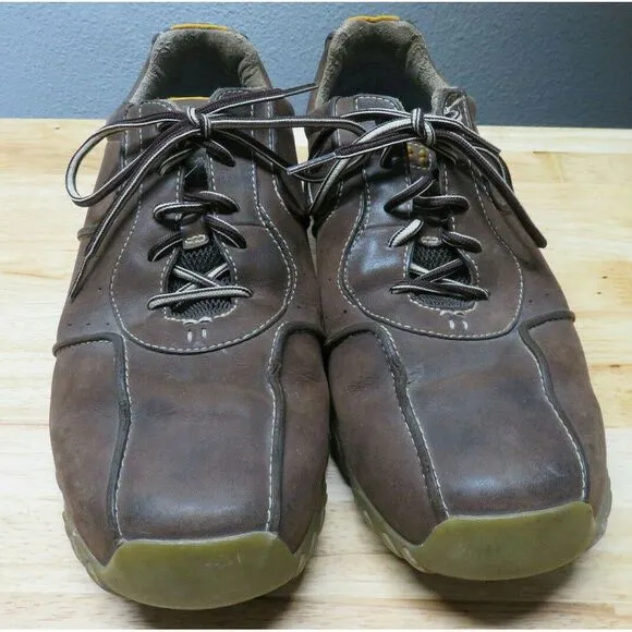 Men Timberland Low Cut Leather Shoes Size 12 M Oxford Brown Hiking Lace Up 55016