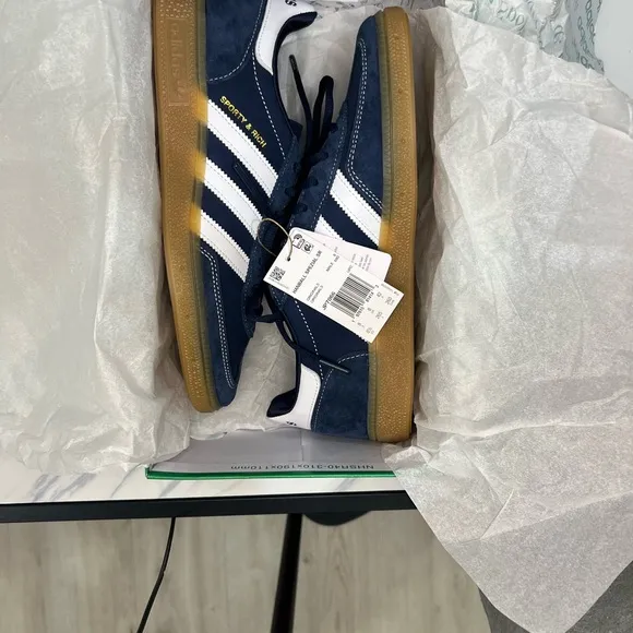MENS Adidas Sporty &amp; Rich Men's Navy Blue Sneakers unisex