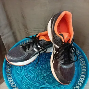 Men's Asics Gel Exalt 3 Black/Orange/Gray Running Active Sneakers Size 13