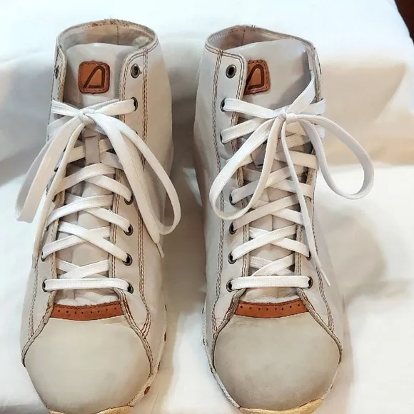 Men's Auri handmade Italian leather High-Top Sport Shoes   Sz 11.5 (Euro 45)