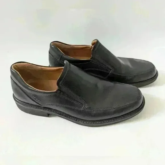 Men's Black Ecco Holton Slip On Shoes Size 7