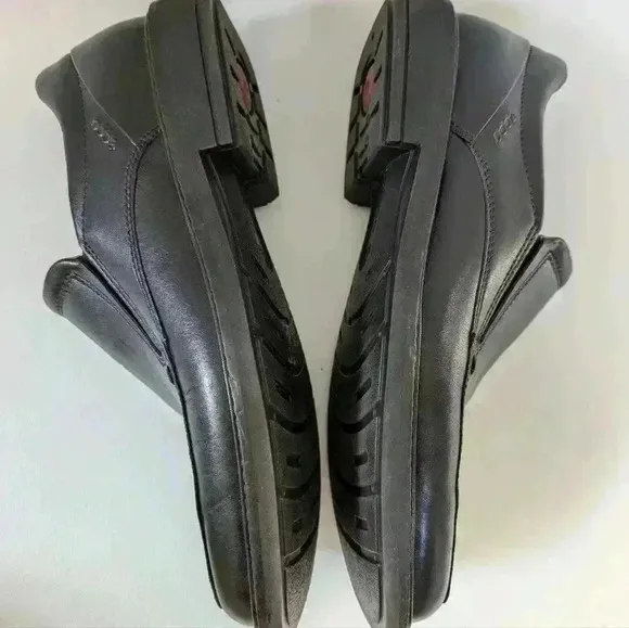 Men's Black Ecco Holton Slip On Shoes Size 7