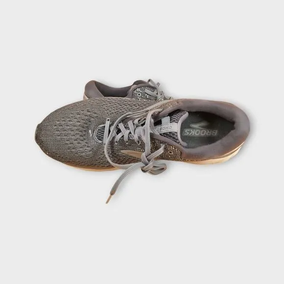 Mens Brooks GHOST Gray Running Shoes Sneakers Size 11.5 WIDE (2E)