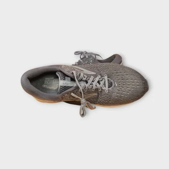 Mens Brooks GHOST Gray Running Shoes Sneakers Size 11.5 WIDE (2E)