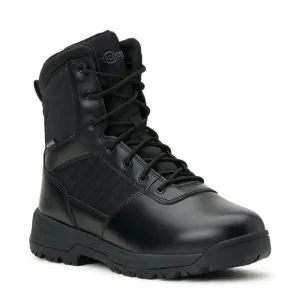 Men's Comfort Combat Tactical Boots Waterproof Slip Oil Resistant Zippered Black