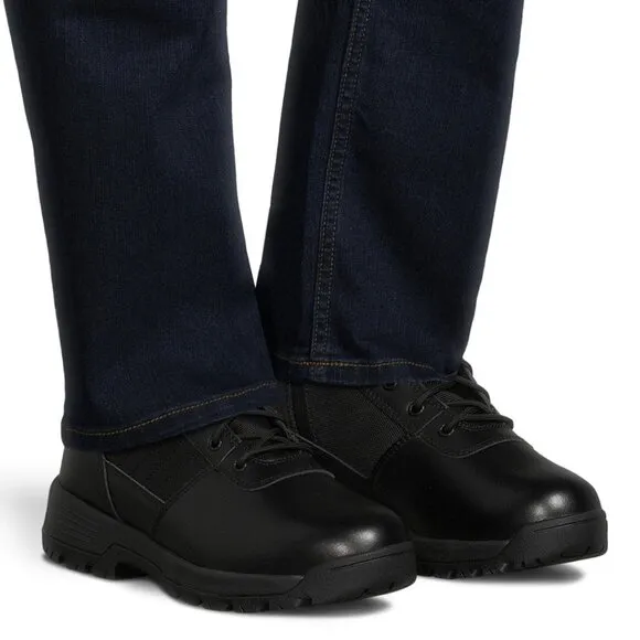 Men's Comfort Combat Tactical Boots Waterproof Slip Oil Resistant Zippered Black