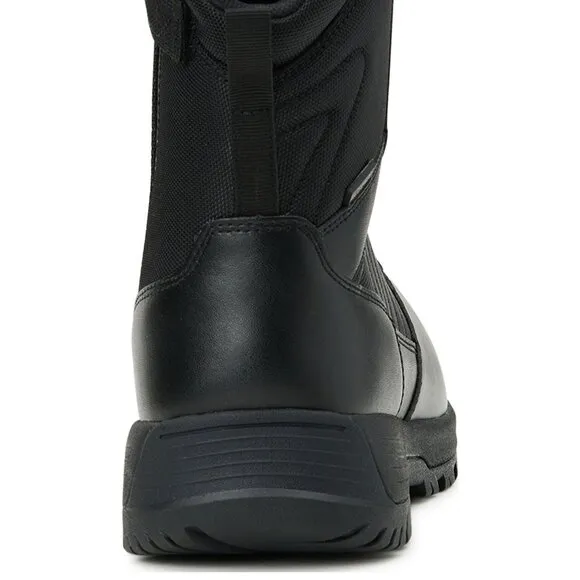Men's Comfort Combat Tactical Boots Waterproof Slip Oil Resistant Zippered Black
