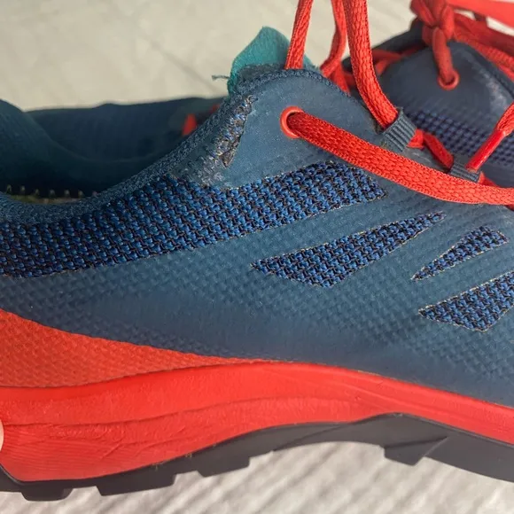 Men’s Ecco Biom Salomon Blue Orange Tennis Shoe Sneaker Size 11.5