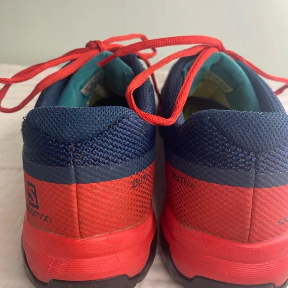 Men’s Ecco Biom Salomon Blue Orange Tennis Shoe Sneaker Size 11.5