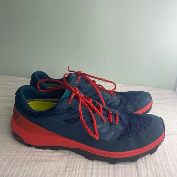 Men’s Ecco Biom Salomon Blue Orange Tennis Shoe Sneaker Size 11.5