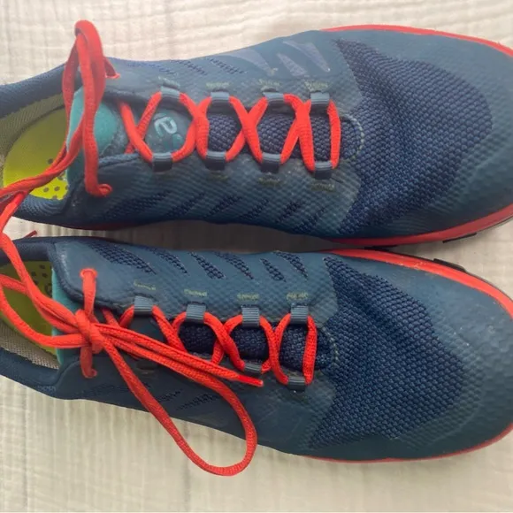Men’s Ecco Biom Salomon Blue Orange Tennis Shoe Sneaker Size 11.5