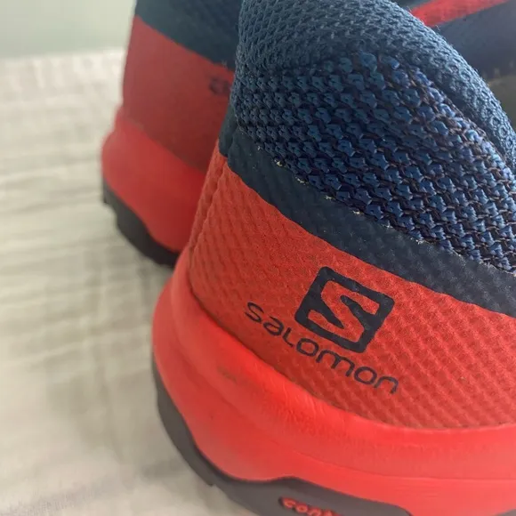 Men’s Ecco Biom Salomon Blue Orange Tennis Shoe Sneaker Size 11.5
