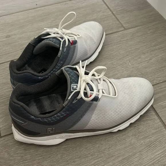 Men’s FootJoy Pro SL Sport Golf Shoes - White/Blue Fog 53854 size 9.5