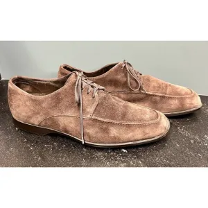 Mens Fratelli Rossetti One Brown Suede Dress Casual Lace Up Oxford Shoes 9.5