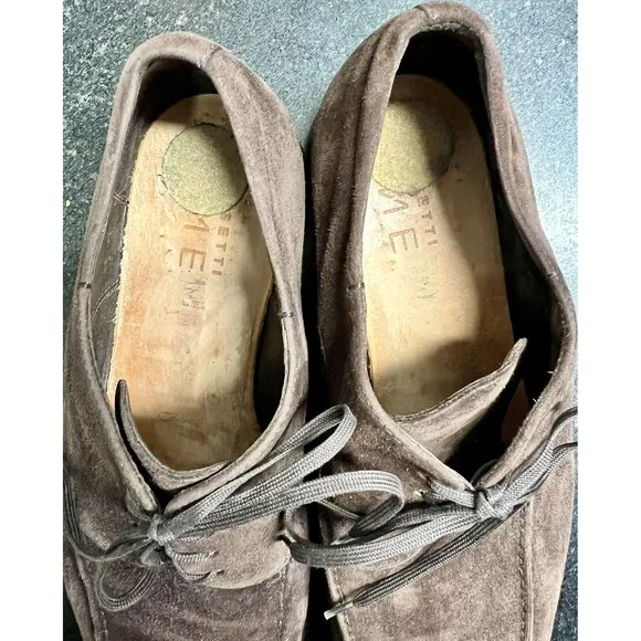 Mens Fratelli Rossetti One Brown Suede Dress Casual Lace Up Oxford Shoes 9.5