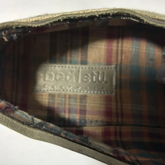 Men's Gray Leather and Canvas Shoes