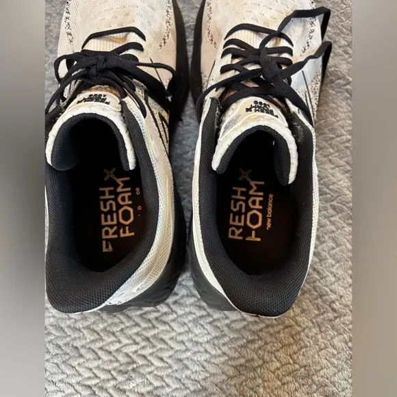 Men’s New Balance Fresh Foam x 1080 Black and White Shoes Size 13