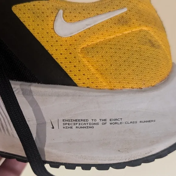 Mens Nike Air Zoom Pegasus Black &amp; Yellow Shoes SZ 10