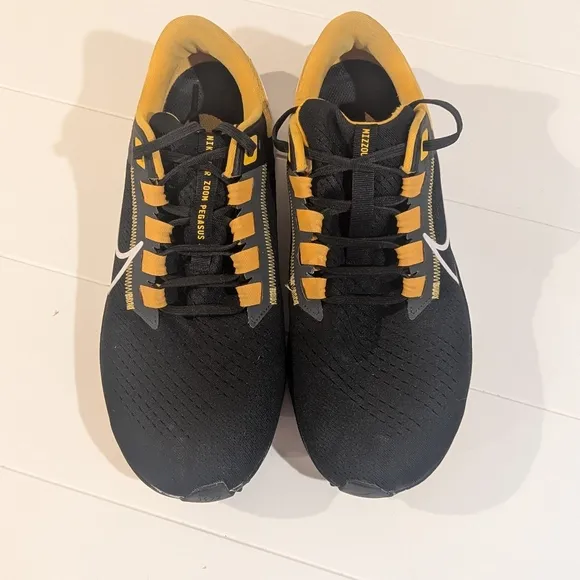 Mens Nike Air Zoom Pegasus Black &amp; Yellow Shoes SZ 10