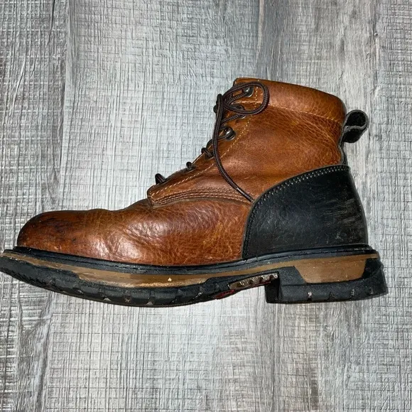 Men's Rocky Ram Ride Work Boots 7.5 W Oil Water Resistant Composite Toe