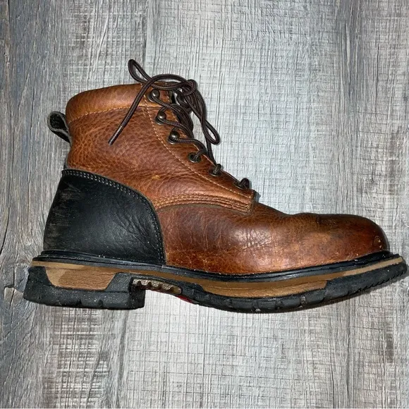Men's Rocky Ram Ride Work Boots 7.5 W Oil Water Resistant Composite Toe