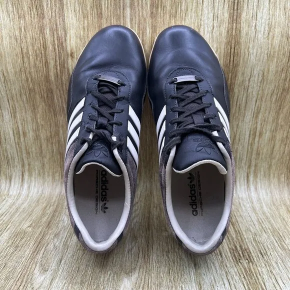 Men's Size 8.5 - Adidas Porsche Sport 550 Black Low Top Shoes Sneakers G95834